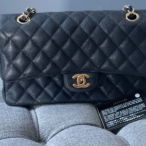 Slightly used caviar black Chanel bag